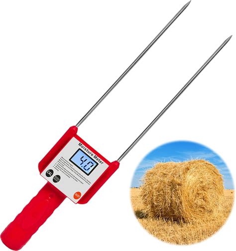 moisture meter for straw|hay temperature and moisture tester.